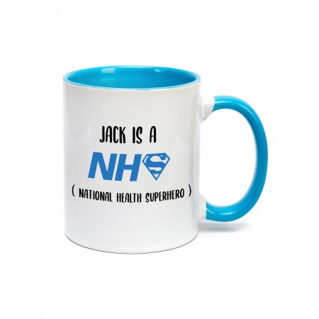 Personalised Mug - Blue NHS Hero