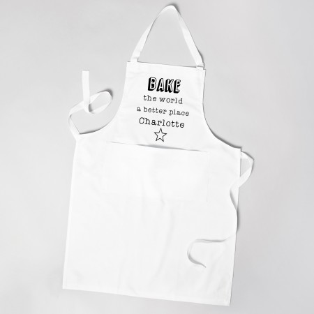 Personalised Apron - white 