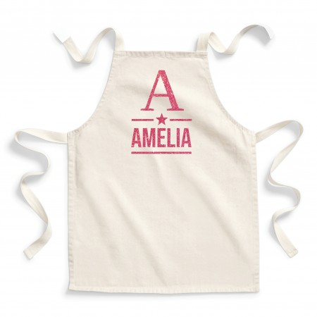 Personalised Apron Child - Natural cotton