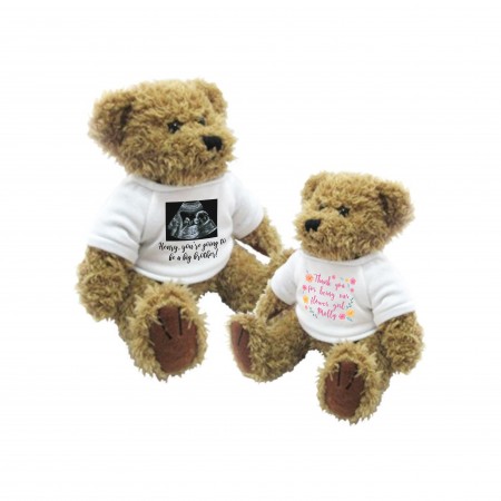 personalised teddy in a tin