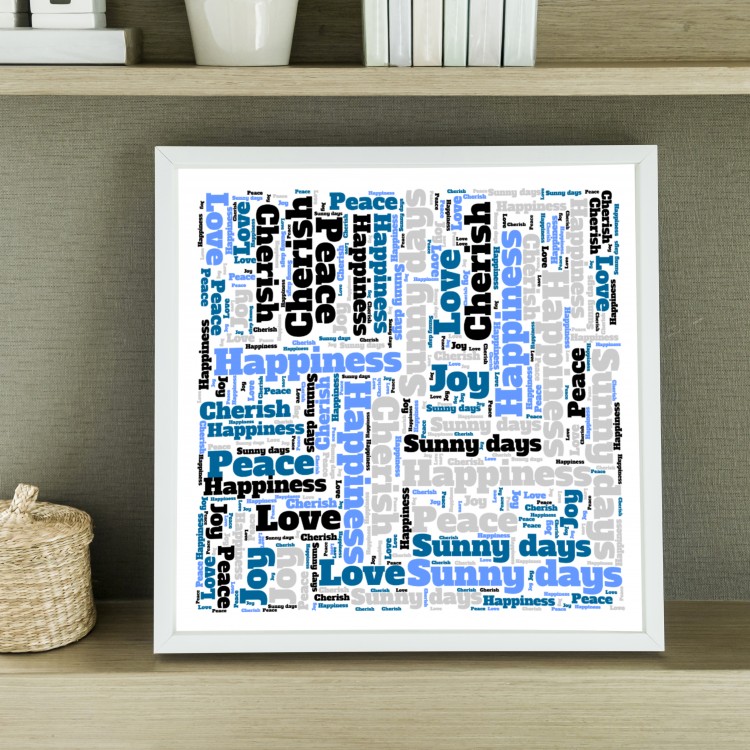 24X24" Word Art Print